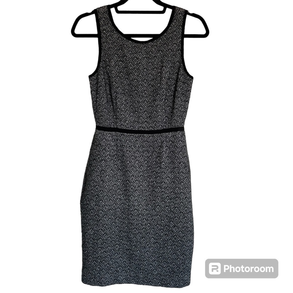 J. Crew wool blend sheath Grey Midi dress Size 2